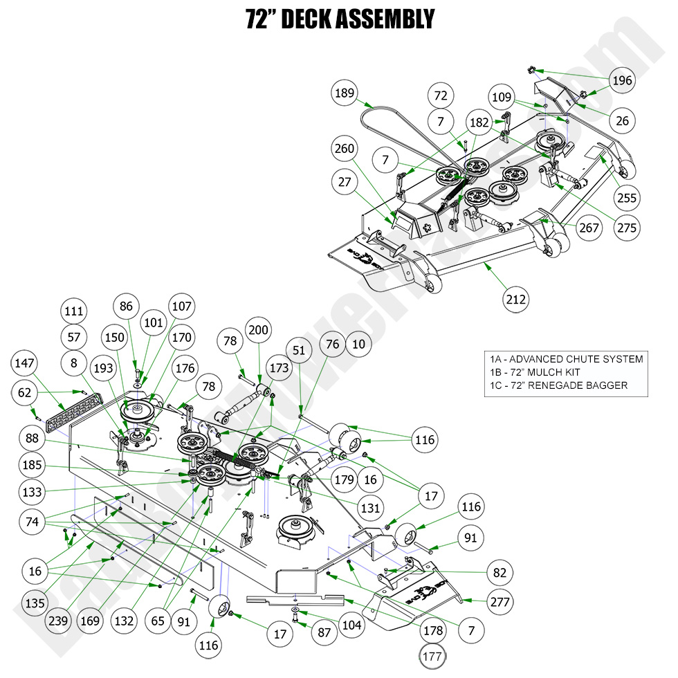 2023 Renegade - Gas - 72" Deck Assembly